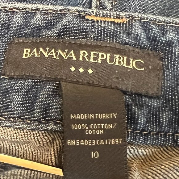 Banana Republic Double Button Wide Leg Boot Cut Women's Blue Jeans Size 10 - Picture 2 of 16